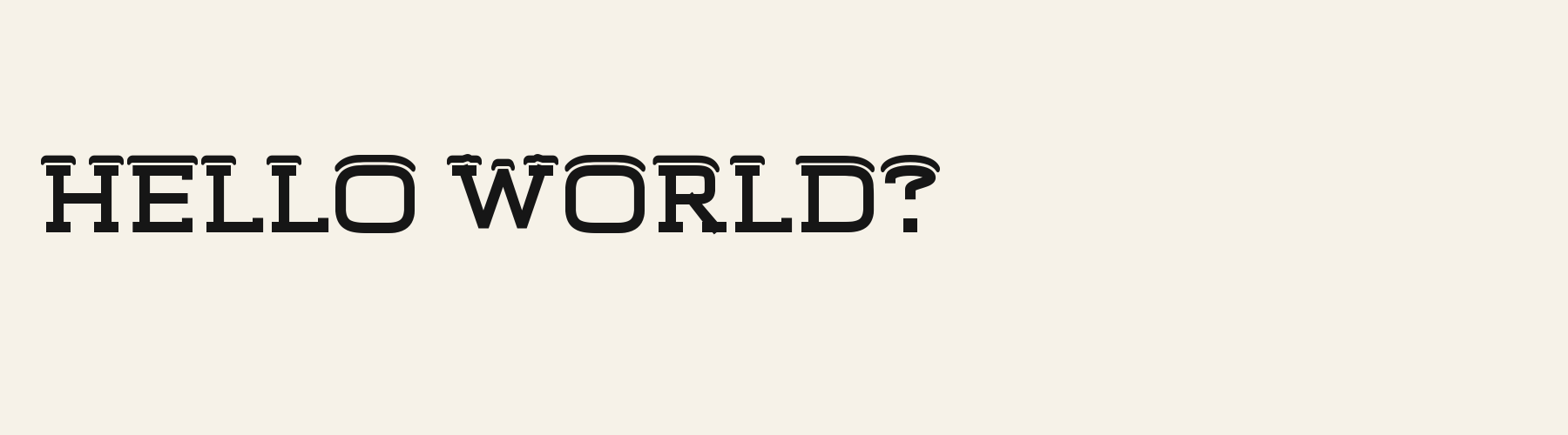 Frost Slab pangram specimen