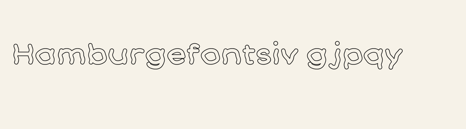 Groove Outline lowercase specimen