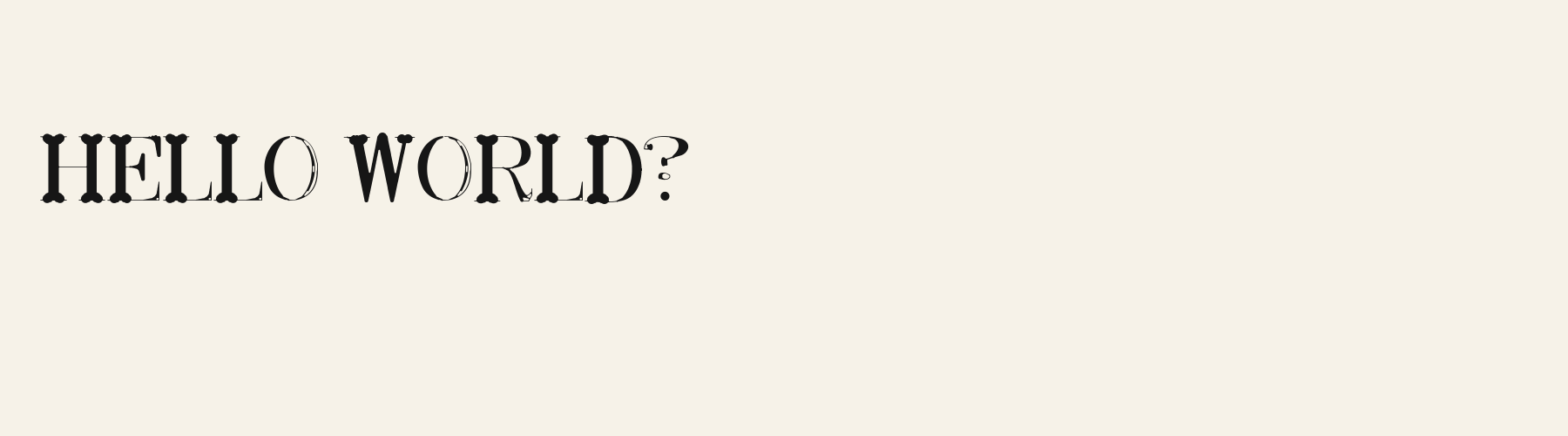 Marquise Roman pangram specimen