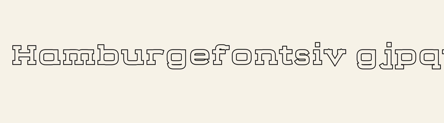 Depot Slab Outline lowercase specimen