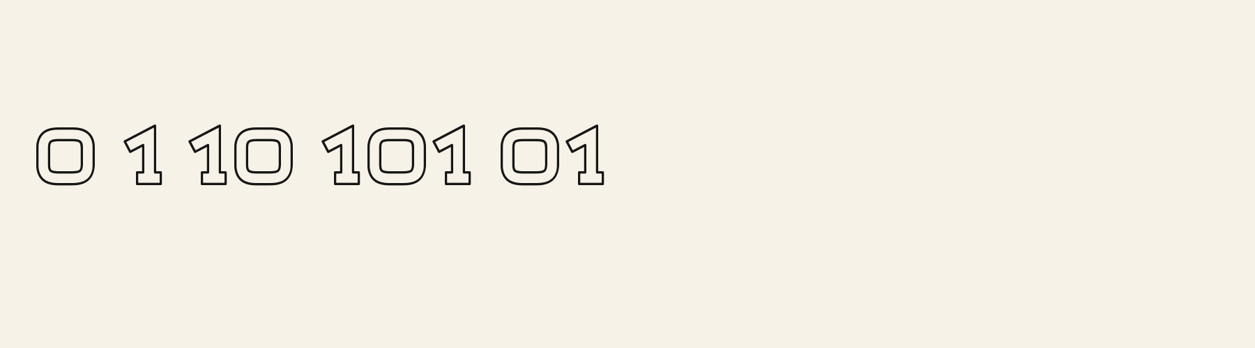 Depot Slab Outline numbers specimen