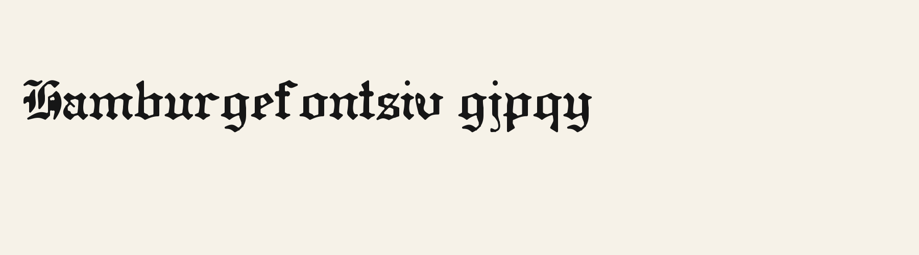 Abbey Textura lowercase specimen