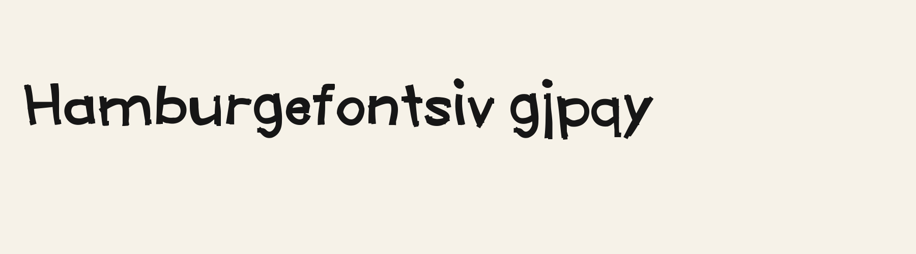 Inkpot Comic lowercase specimen