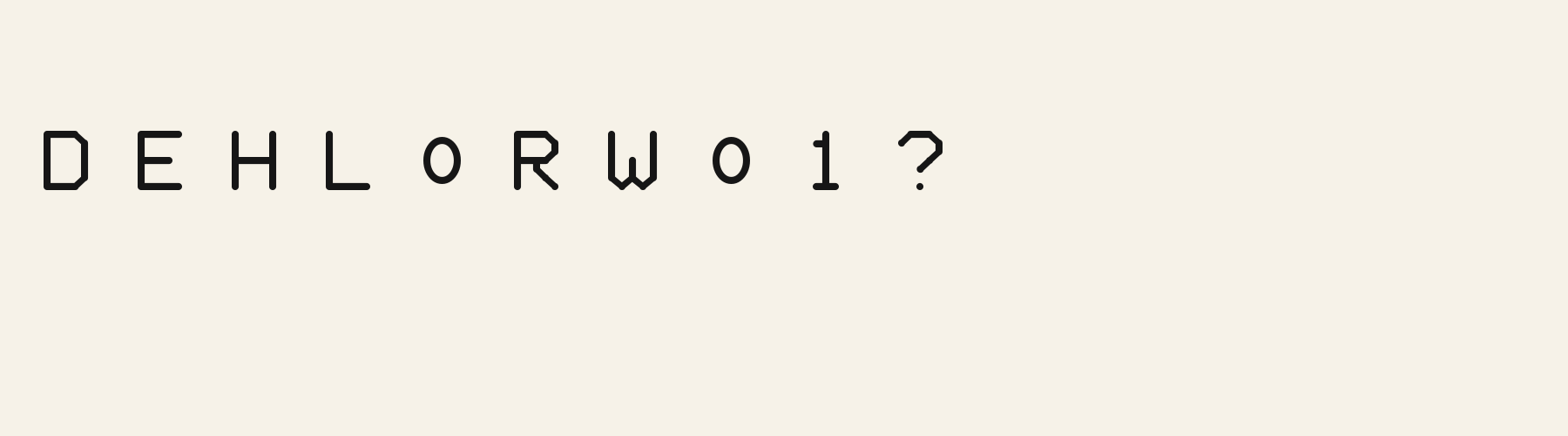 Rounded Bauhaus Soft alphabet specimen