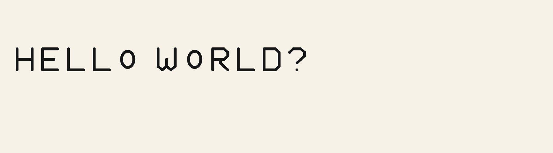 Rounded Bauhaus Soft pangram specimen