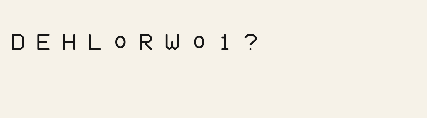 Rounded Bauhaus Soft alphabet specimen