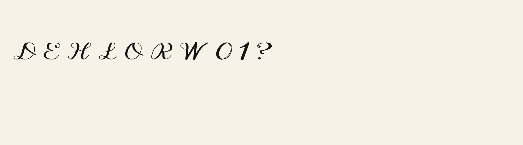 Noel Copper alphabet specimen