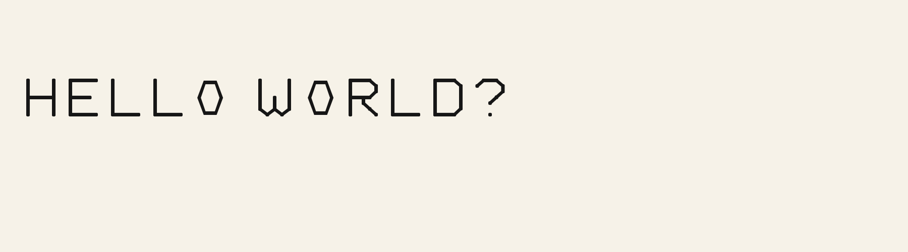 Geo Hex Grotesk pangram specimen