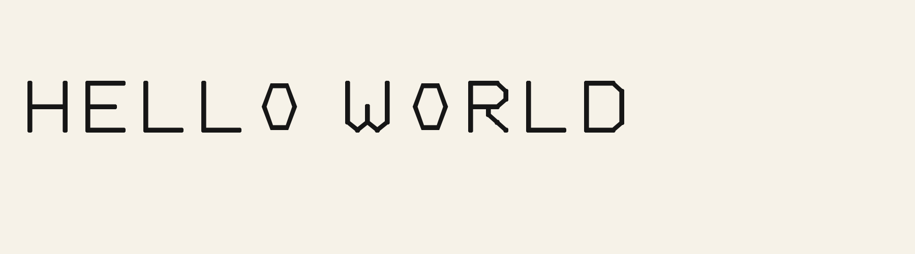 Geo Hex Grotesk cover specimen
