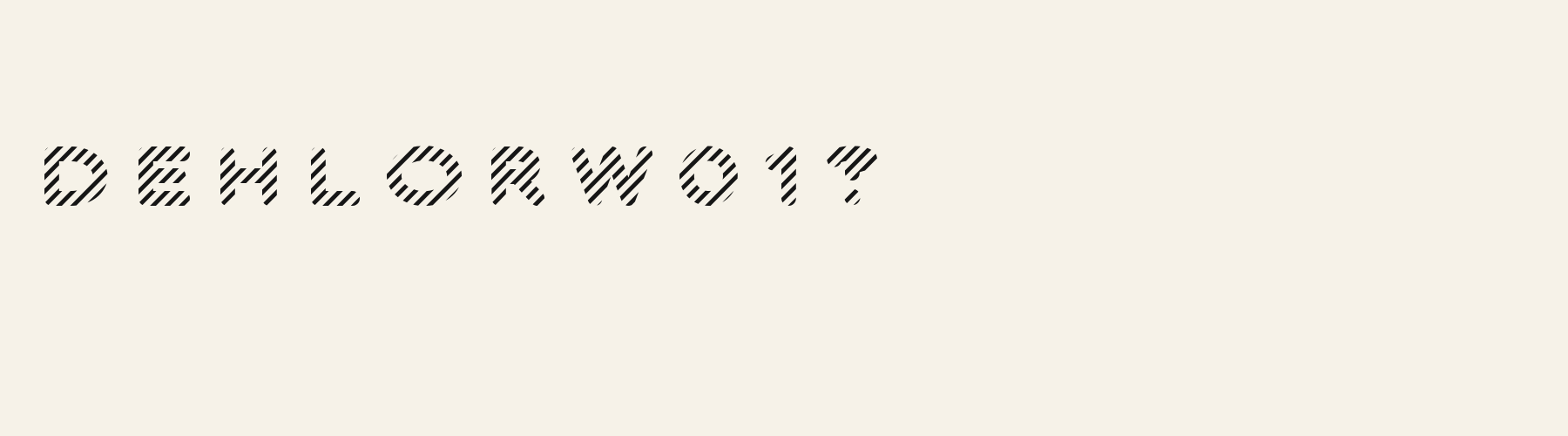 Peppermint alphabet specimen