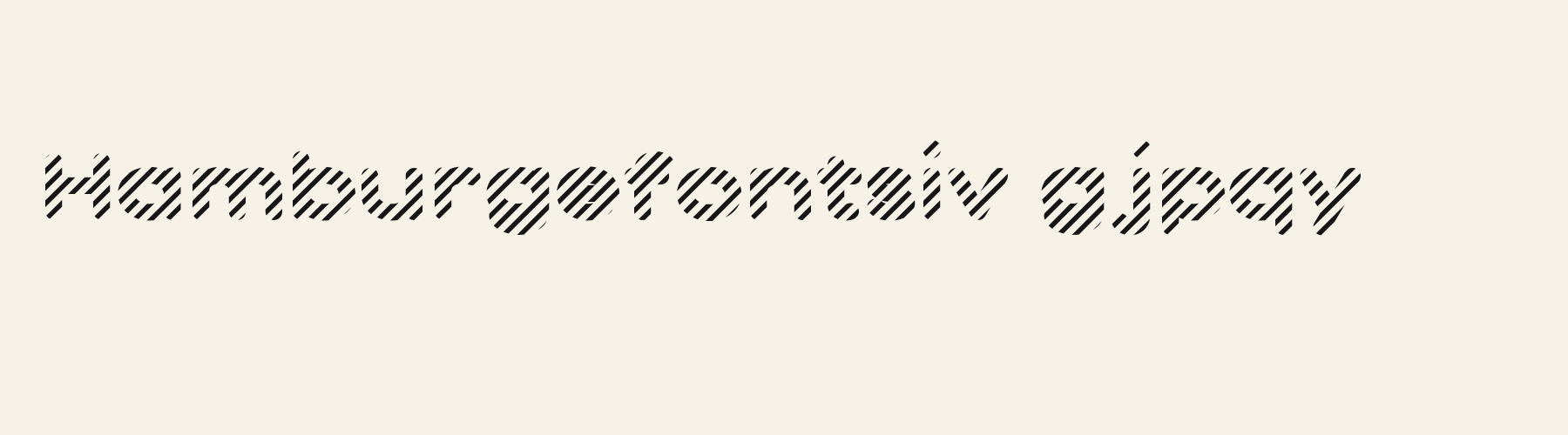 Peppermint lowercase specimen