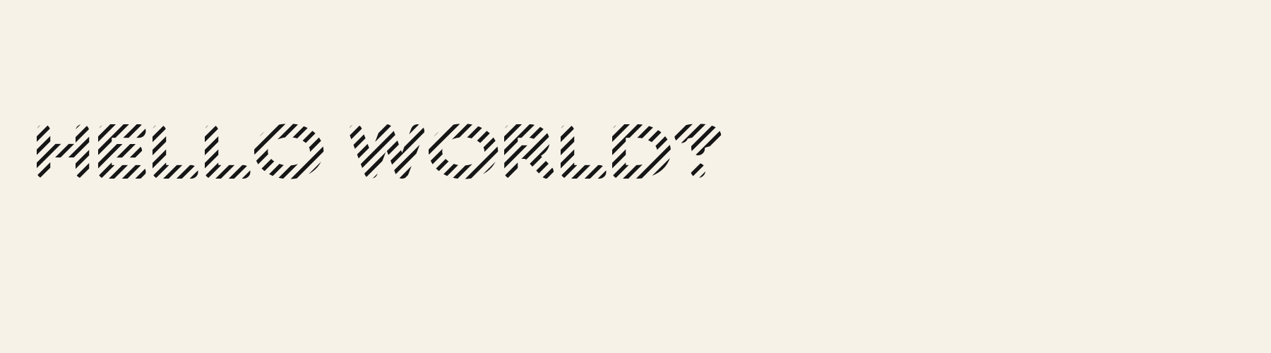 Peppermint pangram specimen