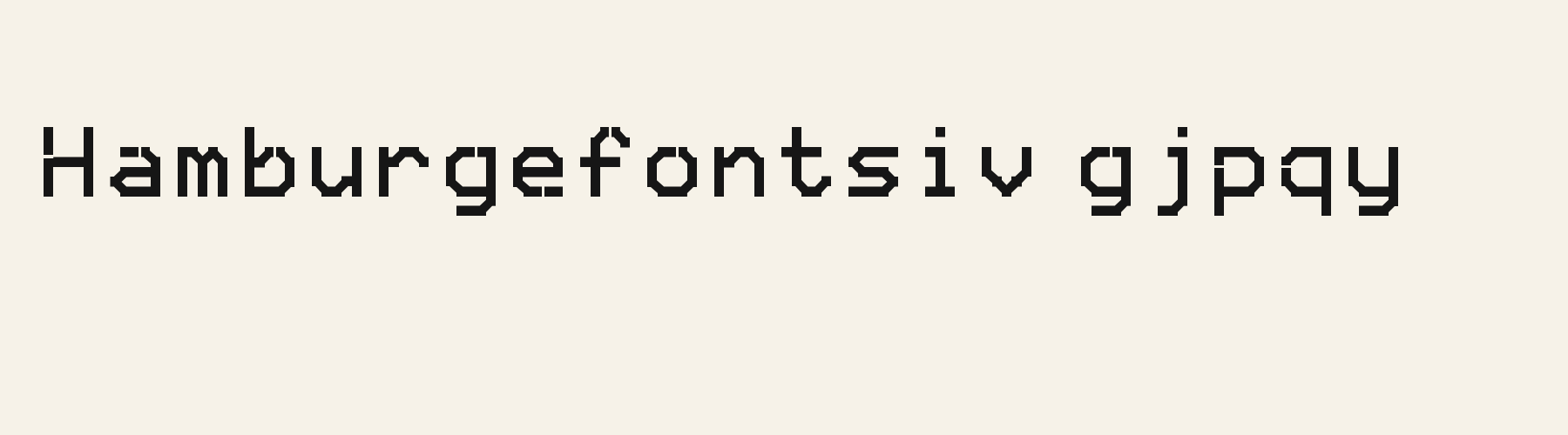 Stencil Cargo lowercase specimen