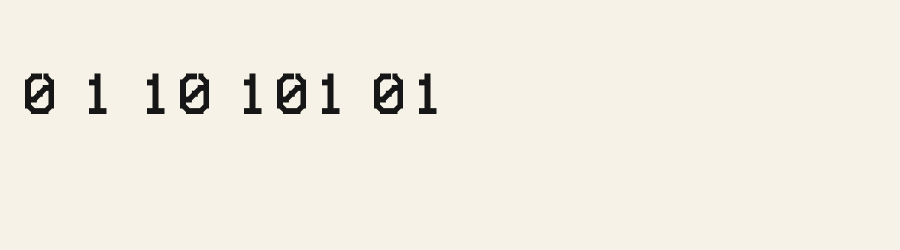 Stencil Cargo numbers specimen