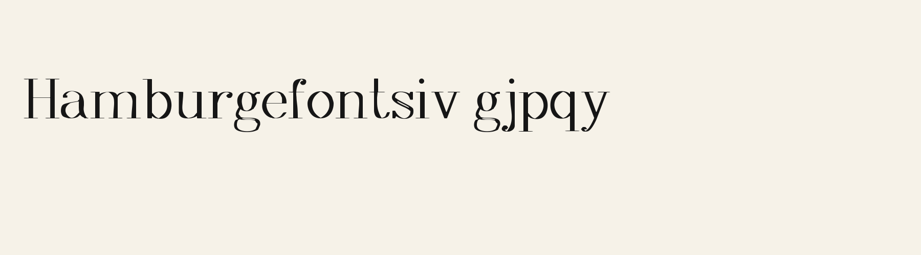 Salon Didone lowercase specimen