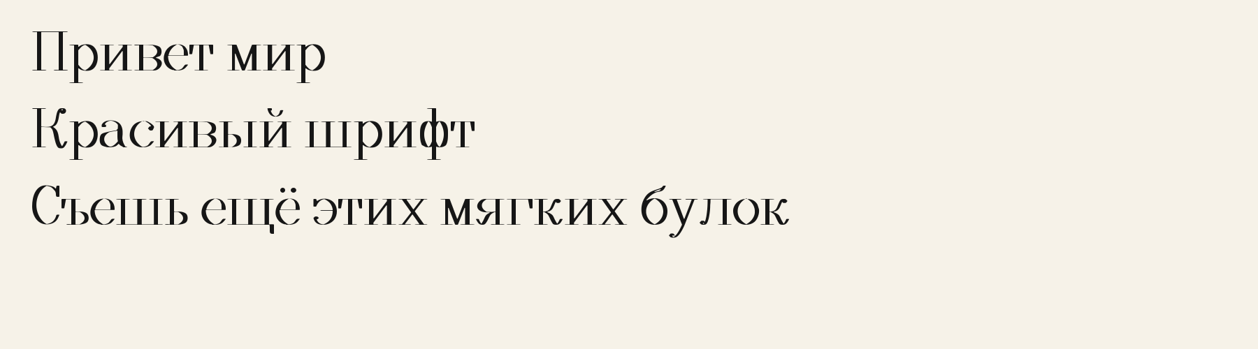 Salon Didone language-ru specimen
