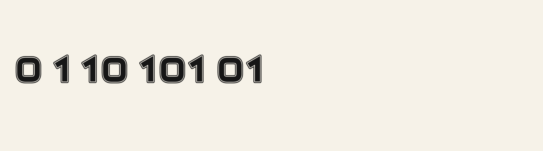 Fieldhouse Block numbers specimen