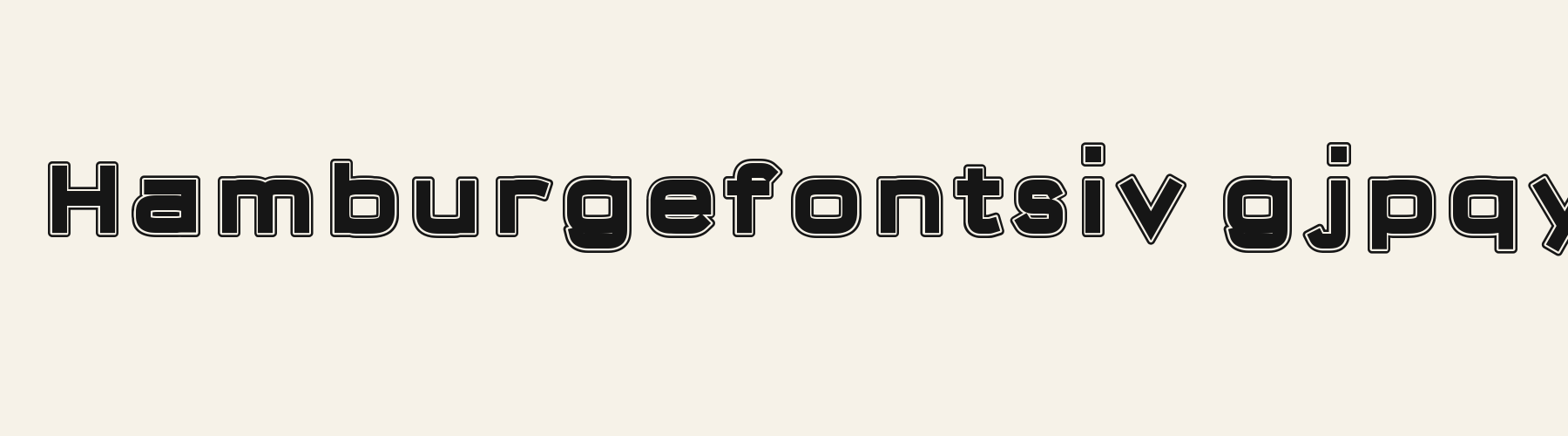 Fieldhouse Block lowercase specimen