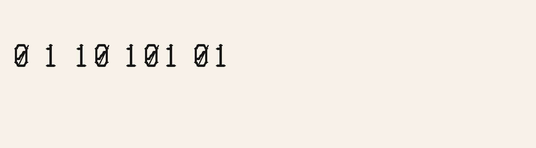 Slab Industrial Mono numbers specimen