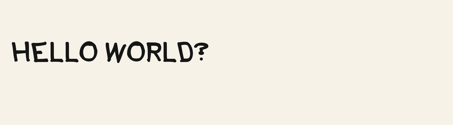 Panel Comic pangram specimen