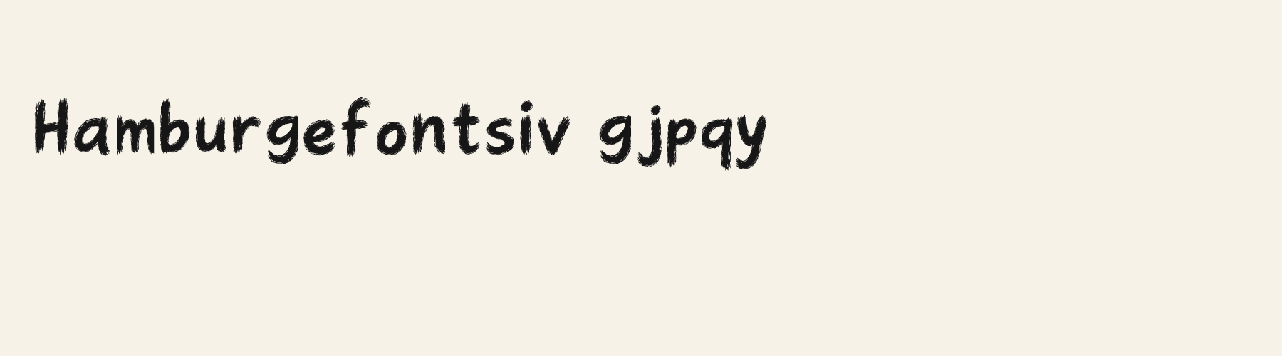 Brush Dry Sweep lowercase specimen