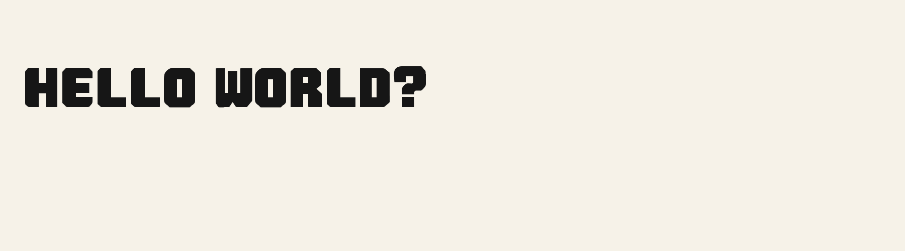 Graffiti Block Heavy pangram specimen