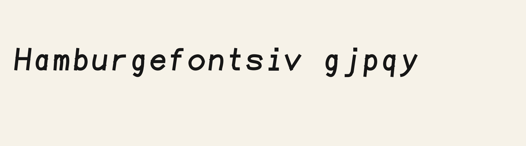 Block Terminal lowercase specimen