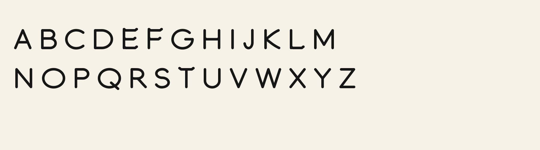 Radial Junction Sans alphabet specimen