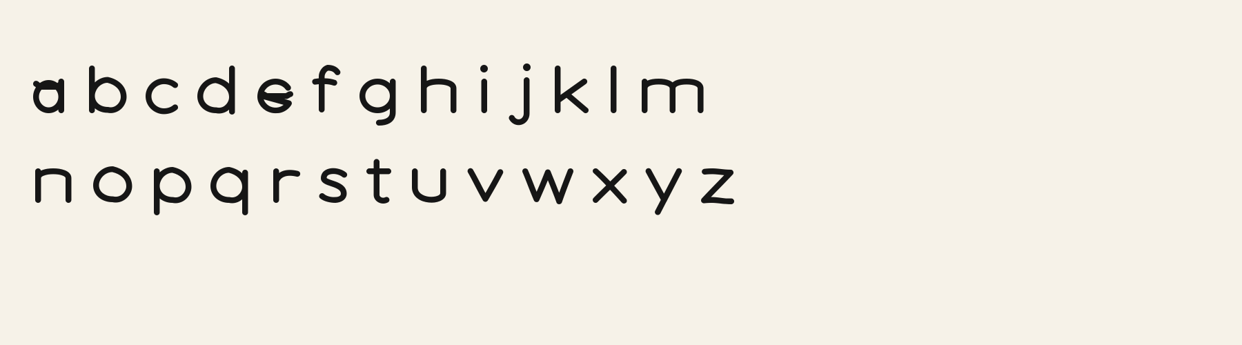 Radial Junction Sans lowercase specimen