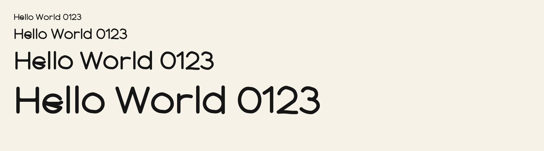 Radial Junction Sans sizes specimen