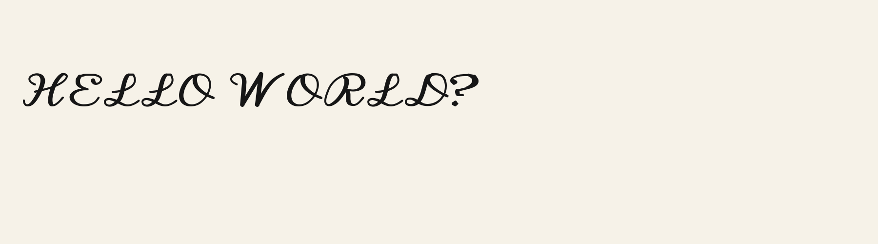 Darling Brush pangram specimen