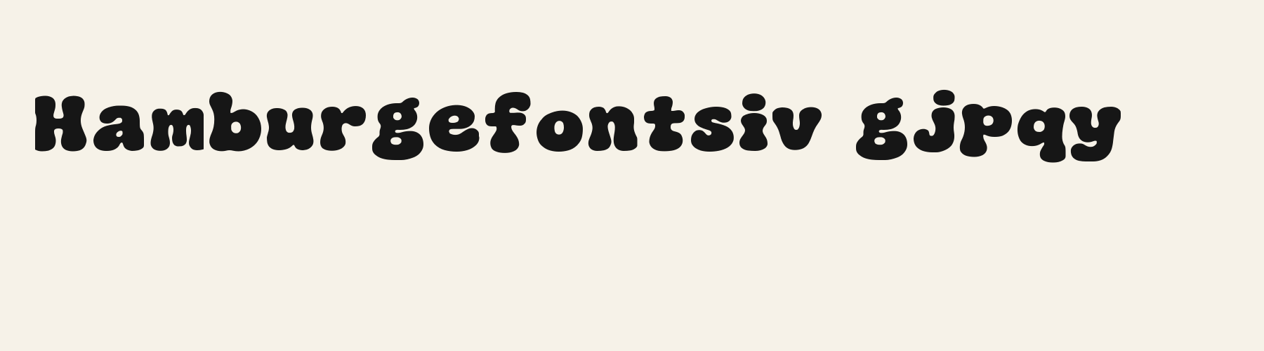 Bubble Groovy Wide lowercase specimen