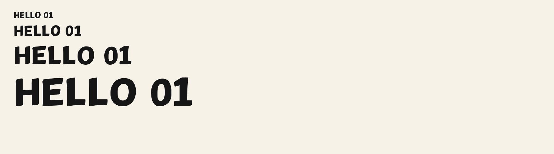 Brush Flat Sail sizes specimen