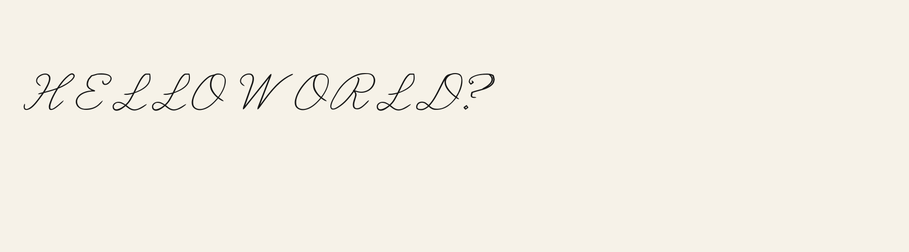 Inkline Signature pangram specimen