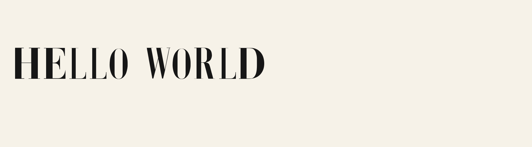 Serif Didone Fashion cover specimen
