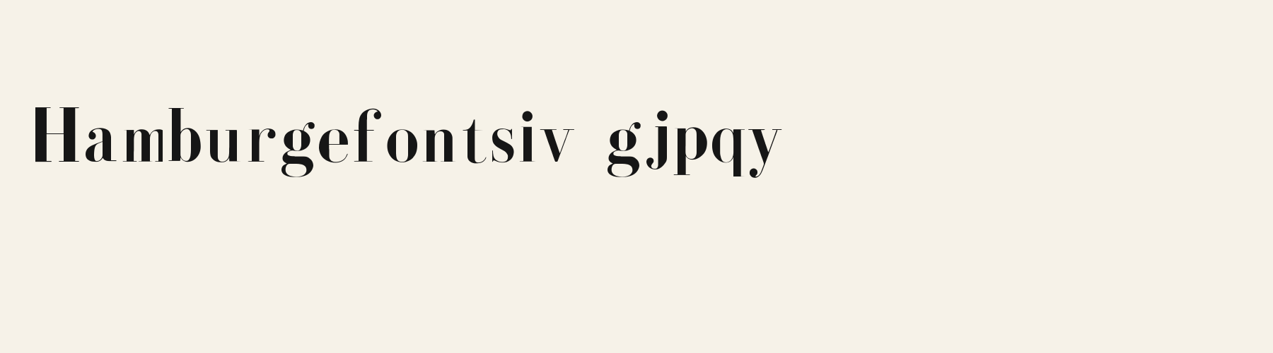 Serif Didone Fashion lowercase specimen