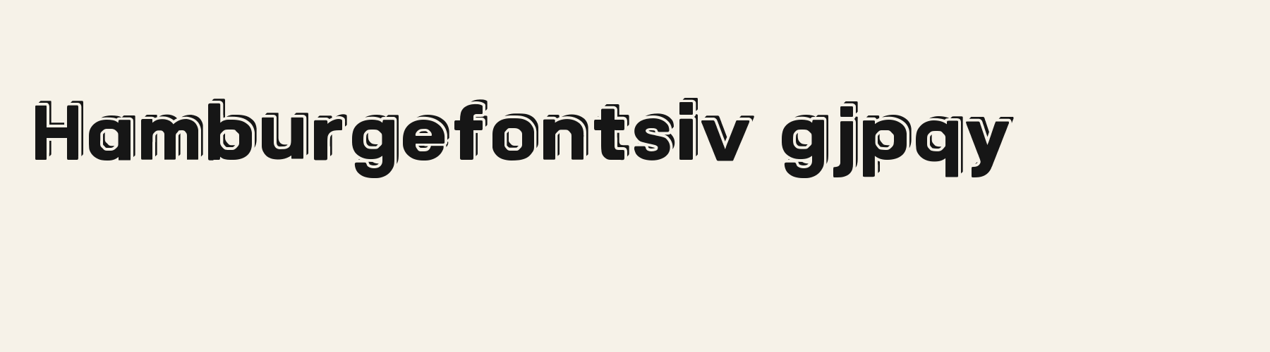 Chamfer Counter Sans 3D lowercase specimen