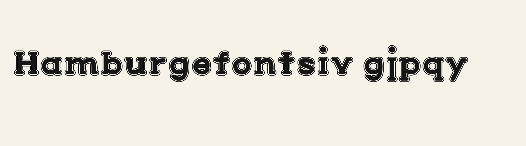 Clubhouse Slab lowercase specimen