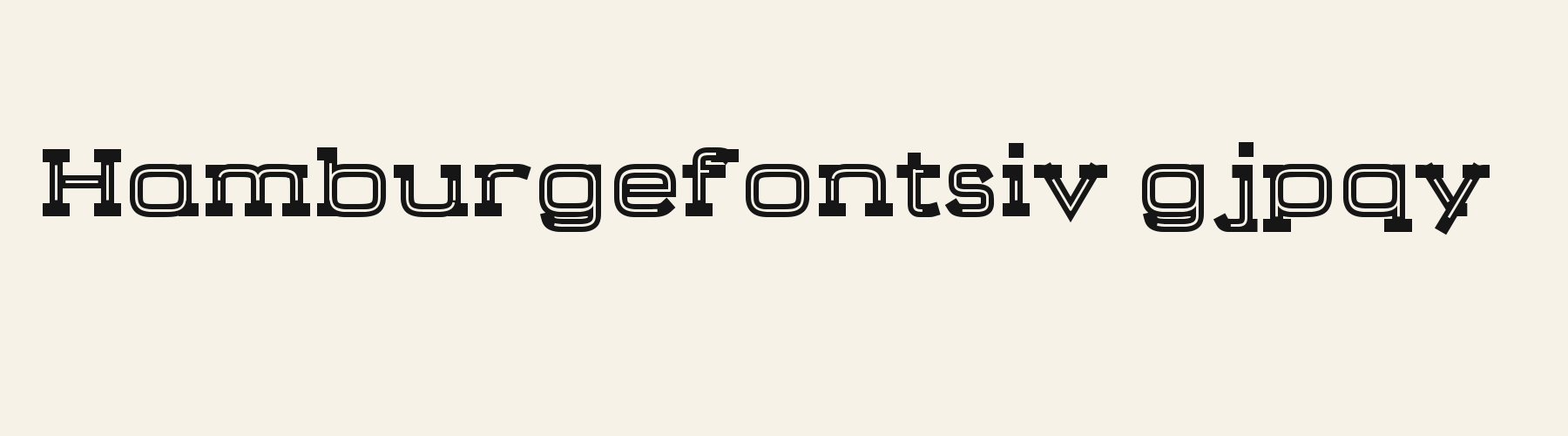 Marquee Slab lowercase specimen