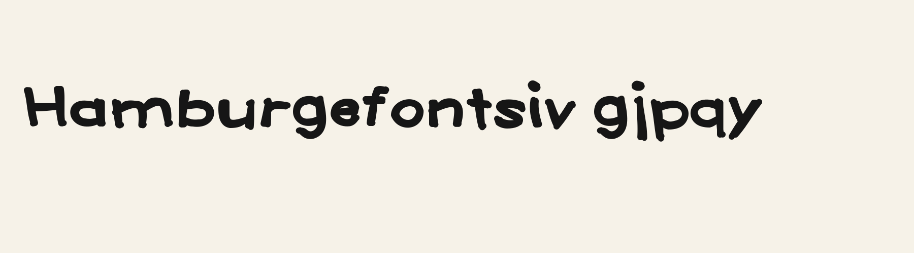 Wacky Wide lowercase specimen