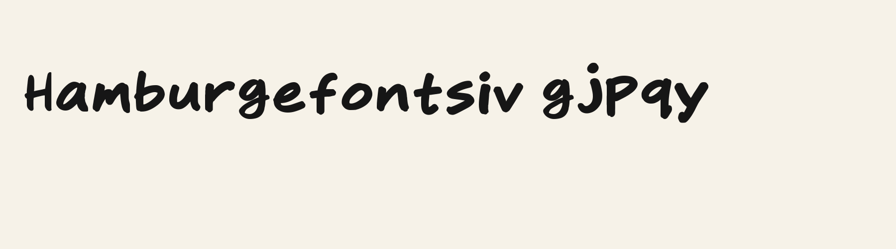 Marker Quick lowercase specimen