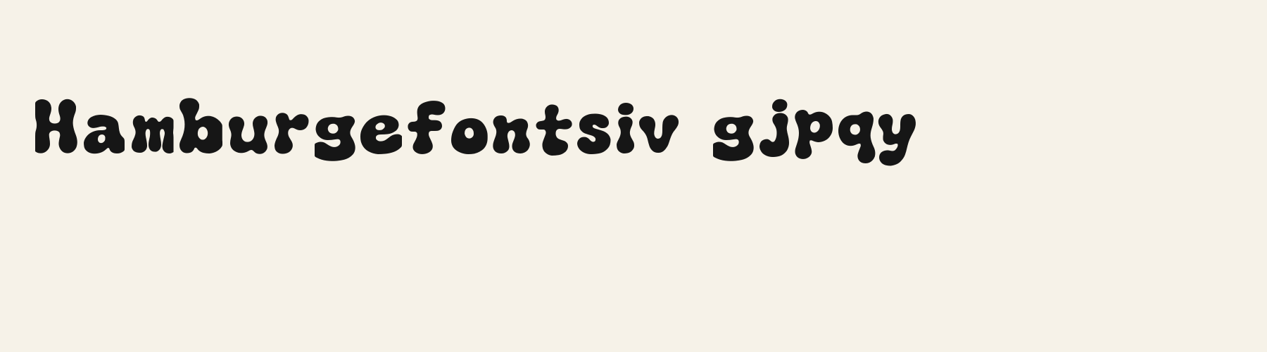 Bubble Gel Wobble lowercase specimen