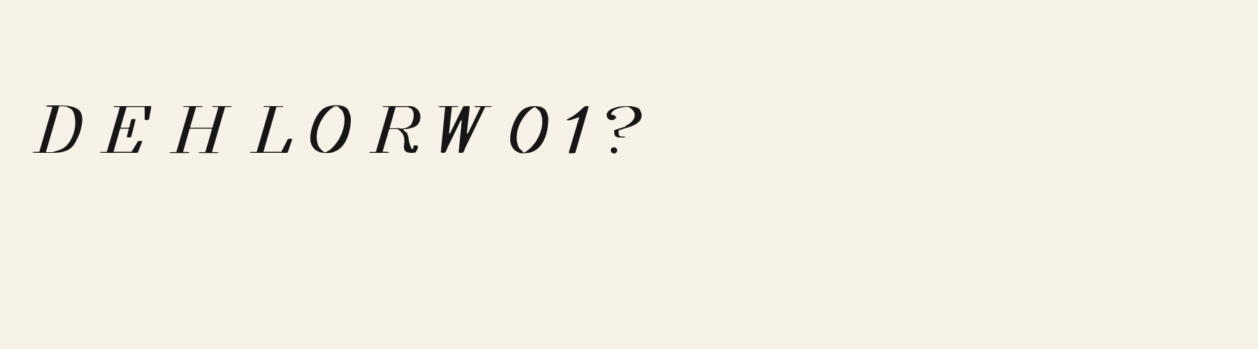 Salon Italic alphabet specimen