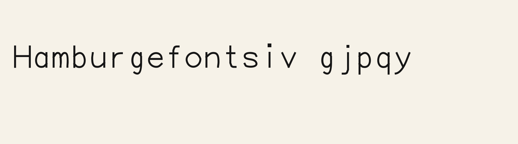 Kernel Mono lowercase specimen