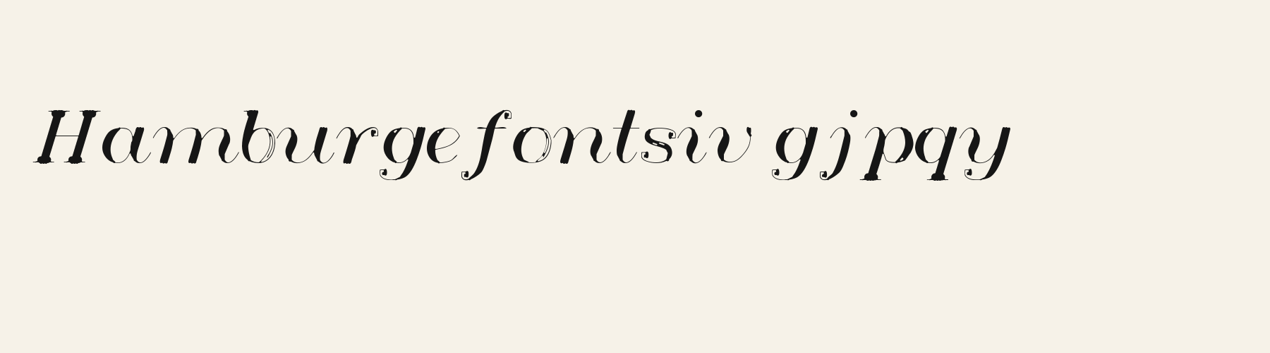 Pointe Italic lowercase specimen