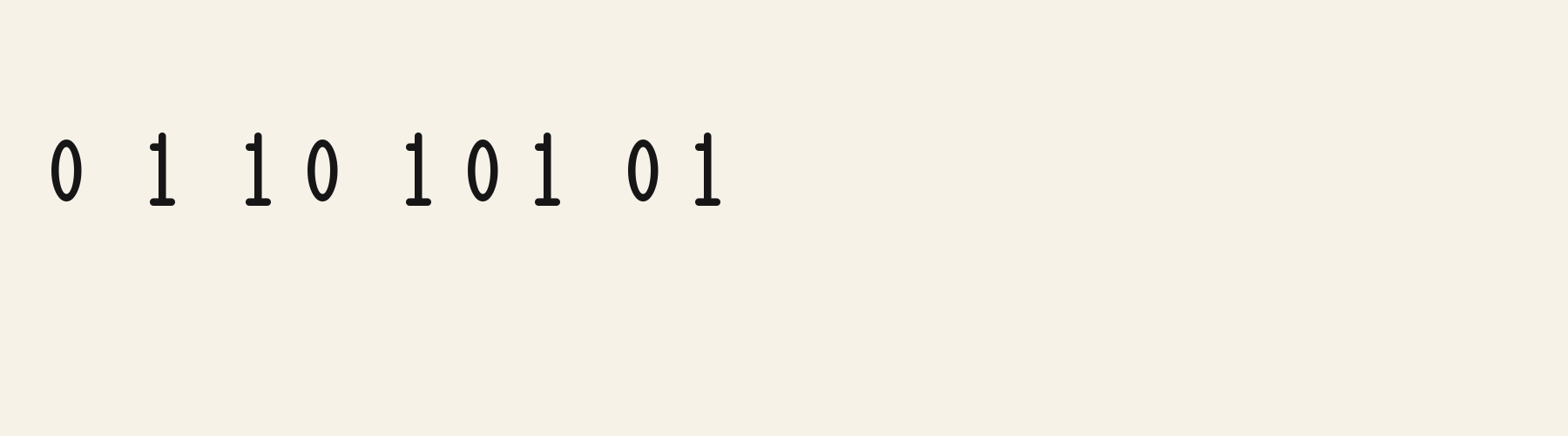 Rounded Arch Display numbers specimen