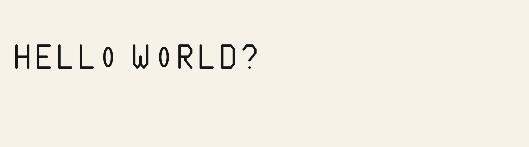 Rounded Arch Display pangram specimen