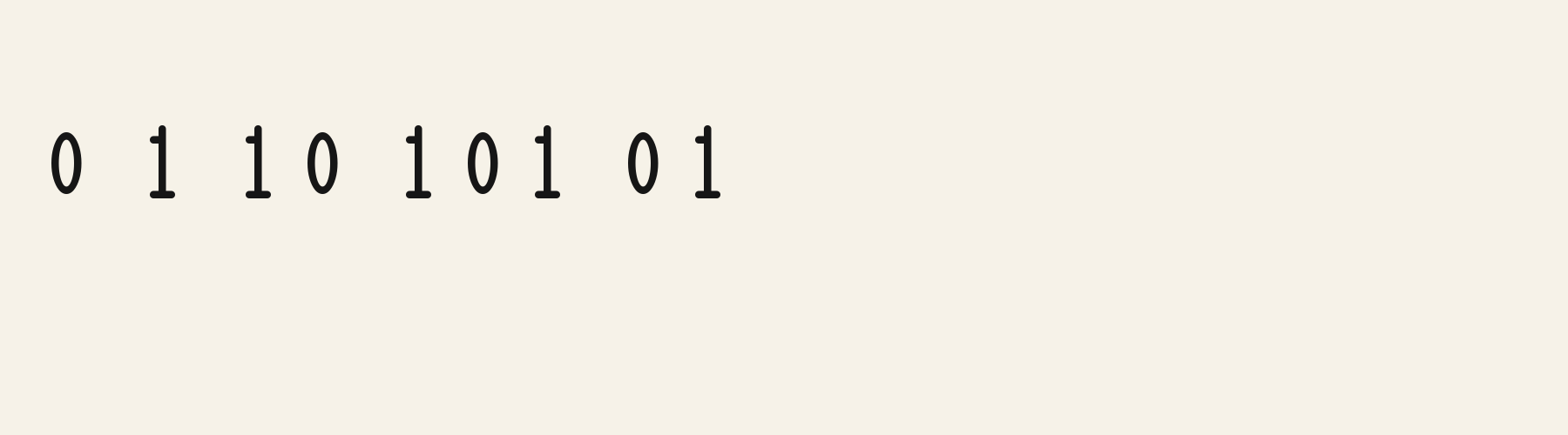 Rounded Arch Display numbers specimen
