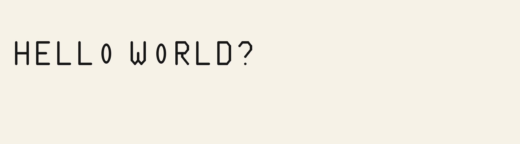 Rounded Arch Display pangram specimen