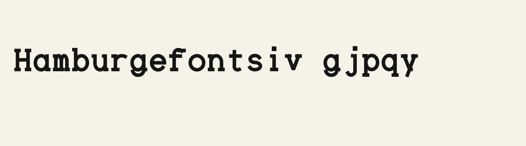 Heavy Slab Mono lowercase specimen